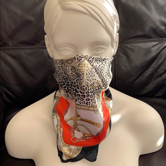 COPY - New silk fancy scarf, face mask, headband - Picture 4 of 7